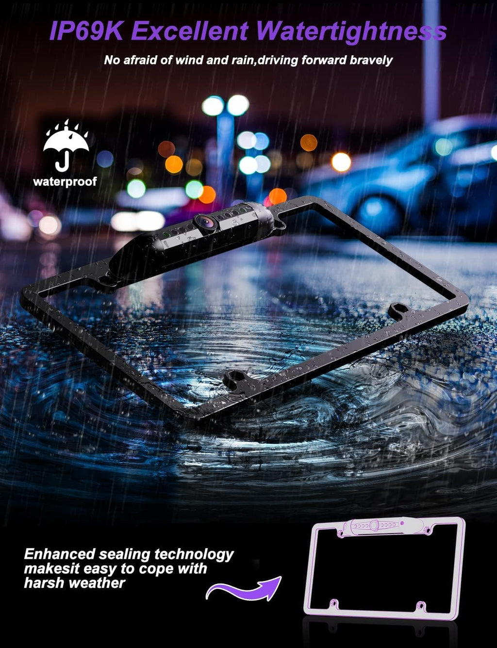 1080P Wired Backup Camera with 5 Inch Monitor T5991
