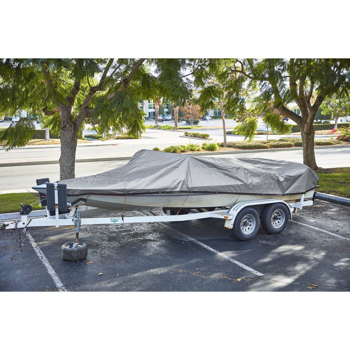 Silver and Black Weather-Resistant Tarp Z11960