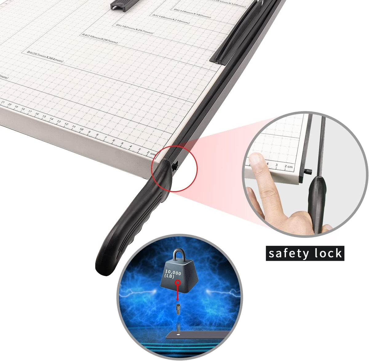 A3 Guillotine Paper Cutter 18” Cutting Length 10-Sheet Capacity G48874