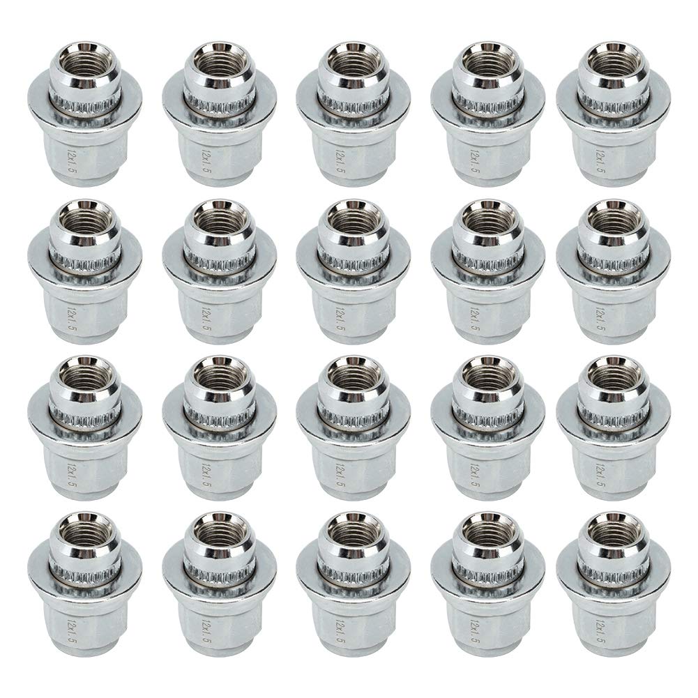 Silver Steel Wheel Nut 20 Pieces G6233