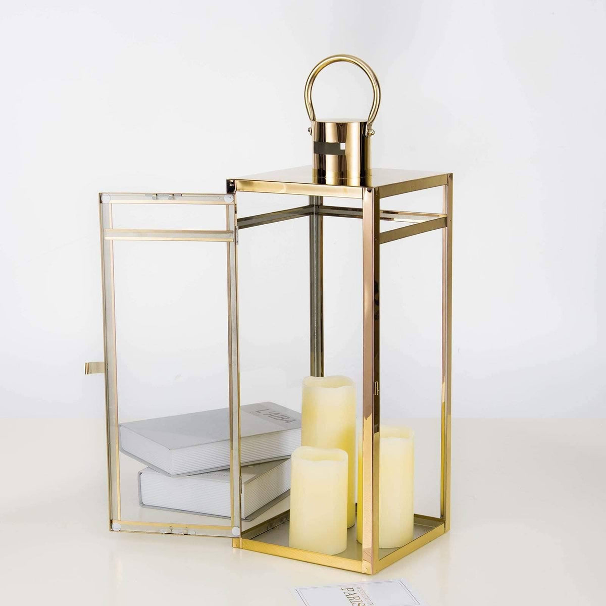 22x22 Gold Metal Lantern Candle Holder G642306