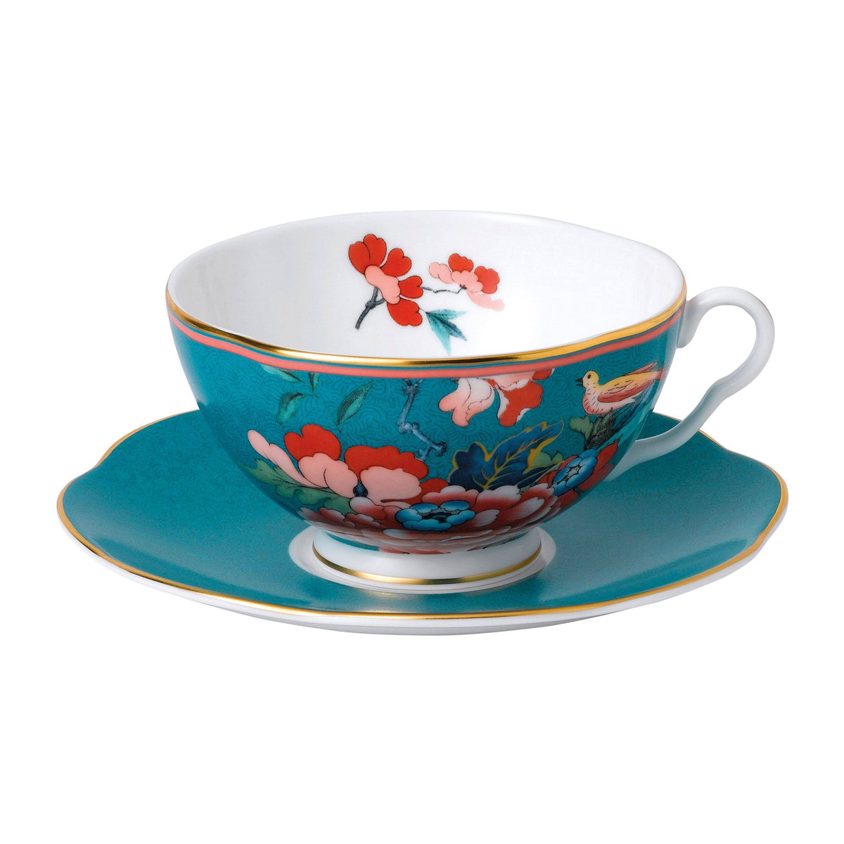 Green Teacup & Saucer Set S23491