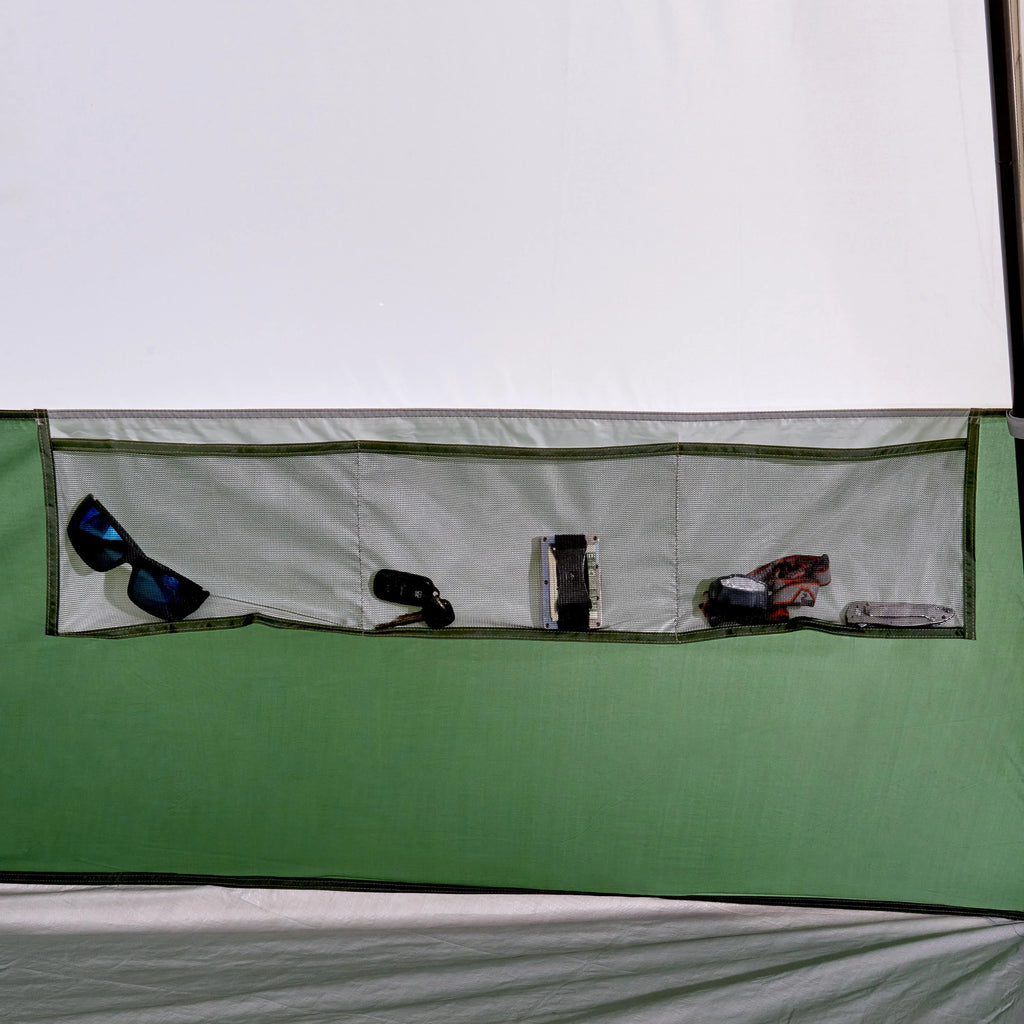 7-Person 1-Room Teepee Tent with Vented Rear Window, Green L960609