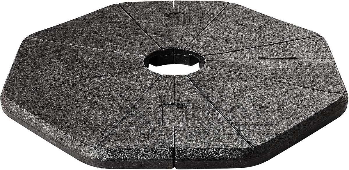4-Pieces Heavy-Duty Umbrella Base Stand with Locking Black Q247922
