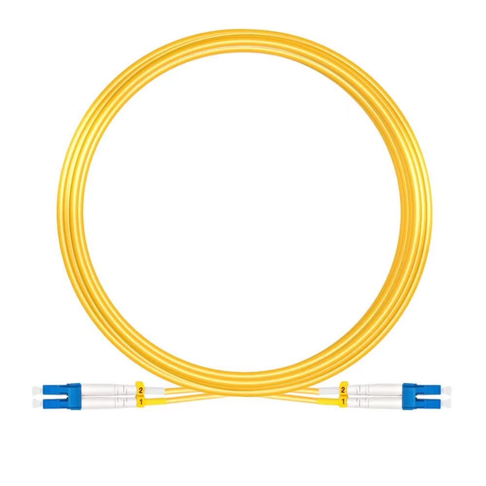 100m OS2 LC LC Single Mode Duplex Fiber Optic Patch Cable LSZH 9/125μm S4193
