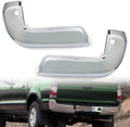 Rear Bumper End Caps with Parking Sensors Holes Chrome L996