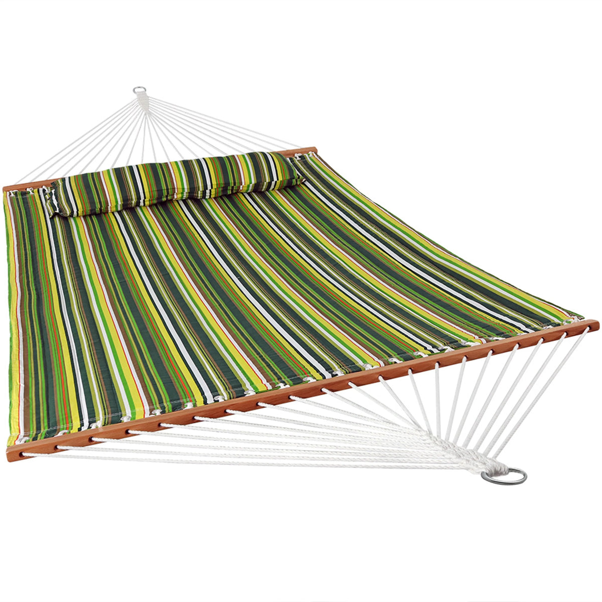 Quilted Fabric Double Hammock with Pillow M200
