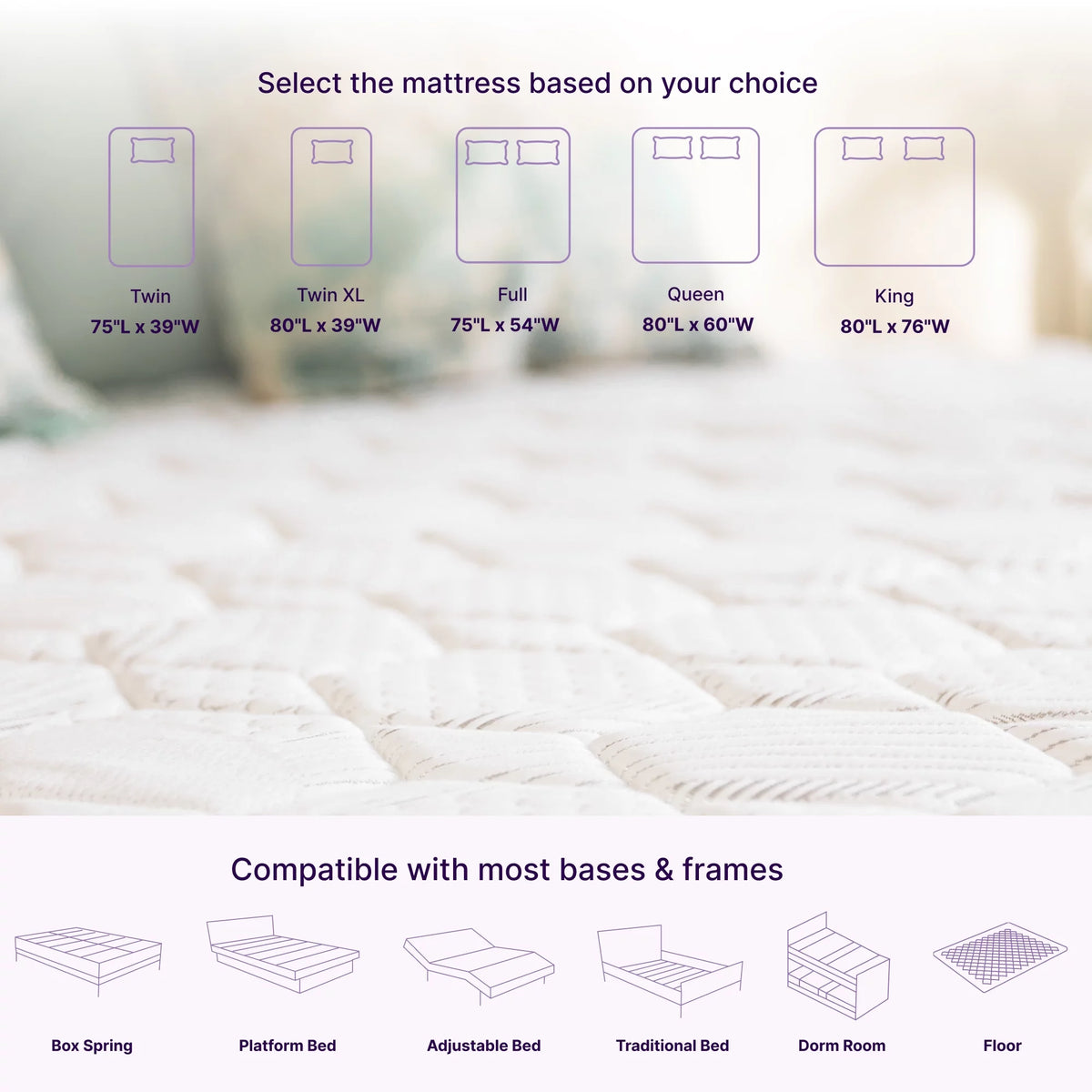 8 Medium Firm Hybrid Memory Foam Pocket Spring Mattress Full Size V8851