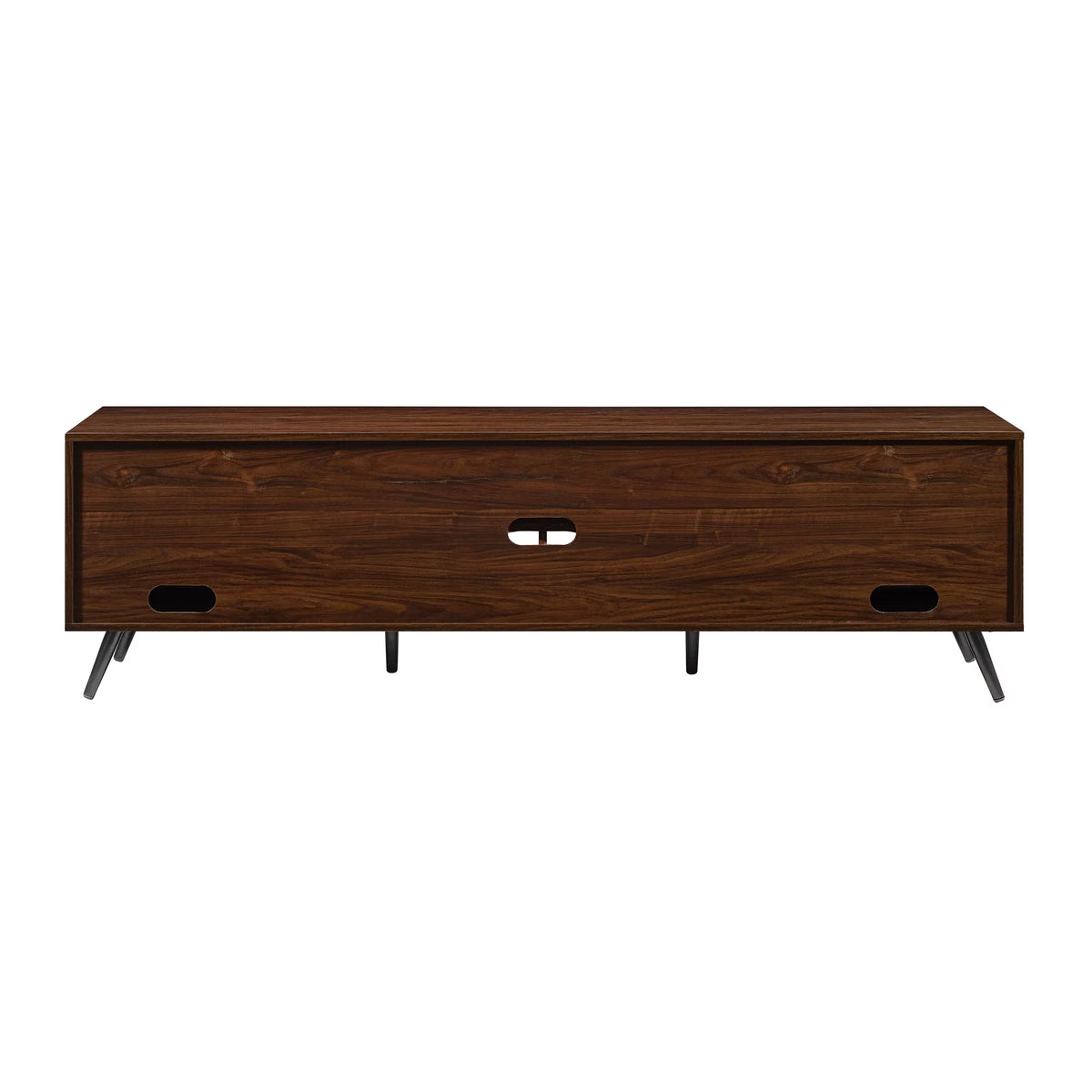 Mid-Century Modern Angle-Door TV Stand, Dark Walnut U808138