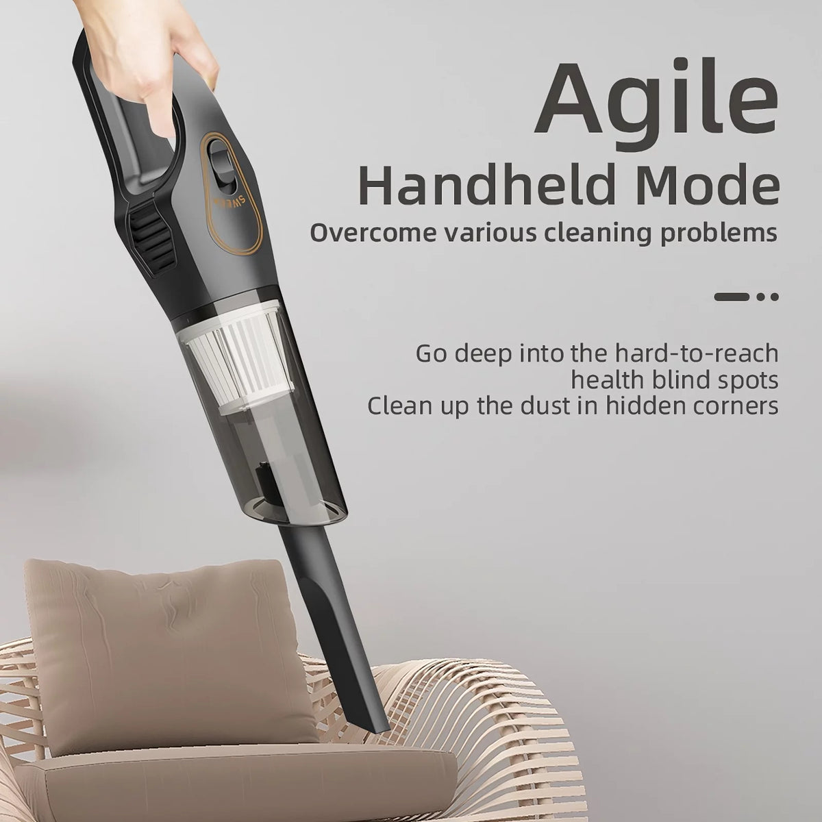 Cordless Handheld Car Vacuum Cleaner 12000PA Wet Dry F957