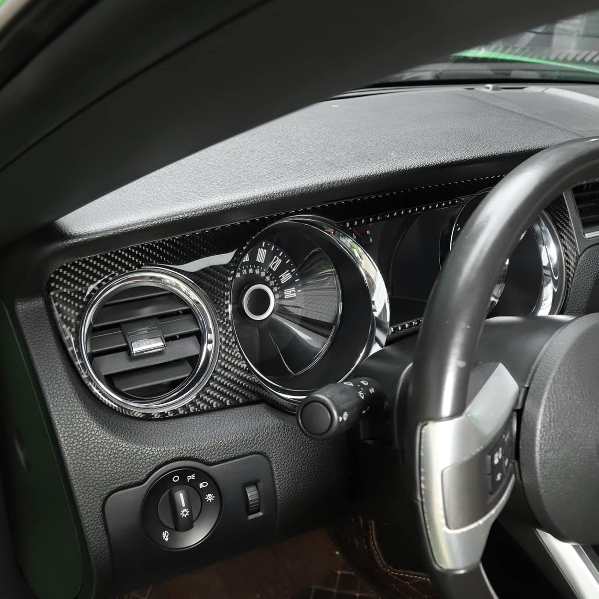 Carbon Fiber Dashboard Instrument Panel Trim Cover F174
