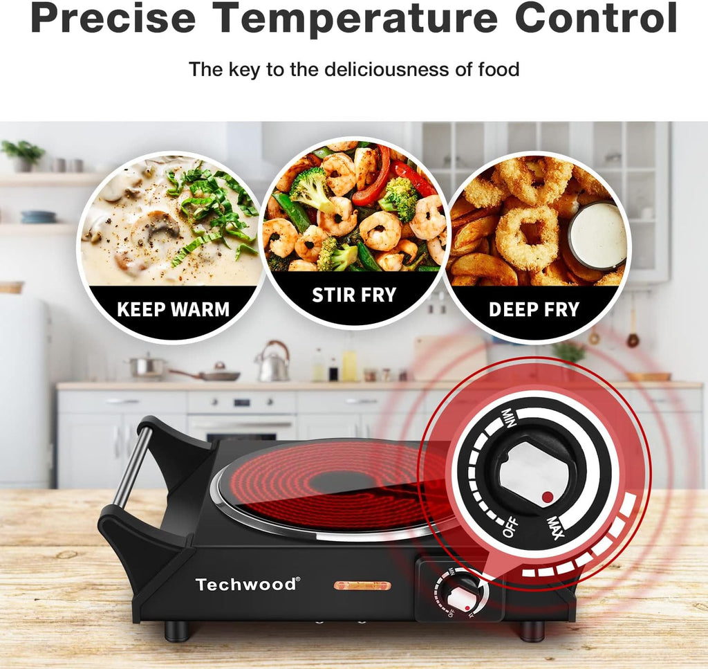 Portable Electric Hot Plate 1200W Single Burner S1441
