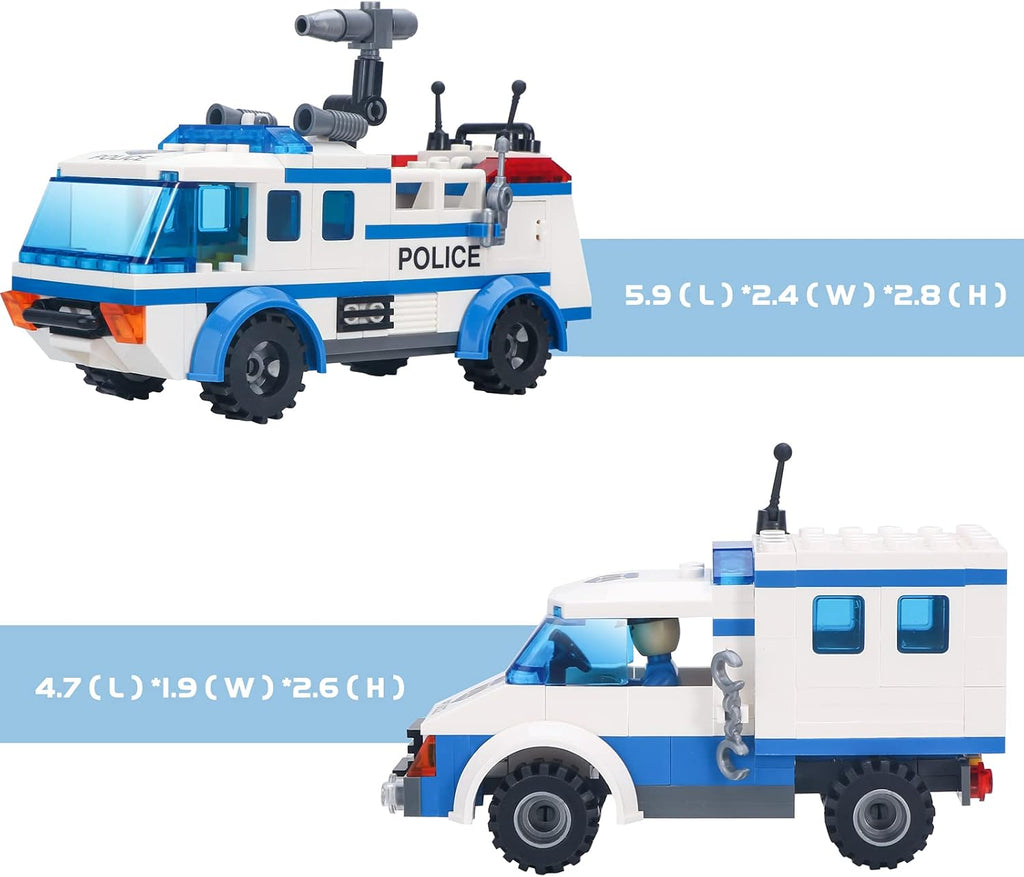 368 PCS City Police Building Set with 4 Mini Dolls R8361