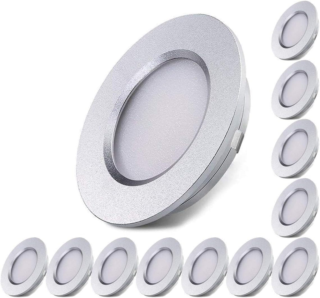 12V Waterproof Ultra-Thin LED Ceiling Light 3000K Warm White 12 Pack Y4571