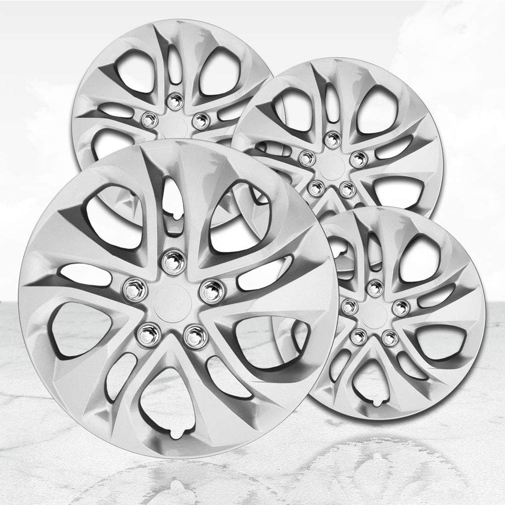 16 Silver Hubcaps Wheel Covers Set of 4 E106