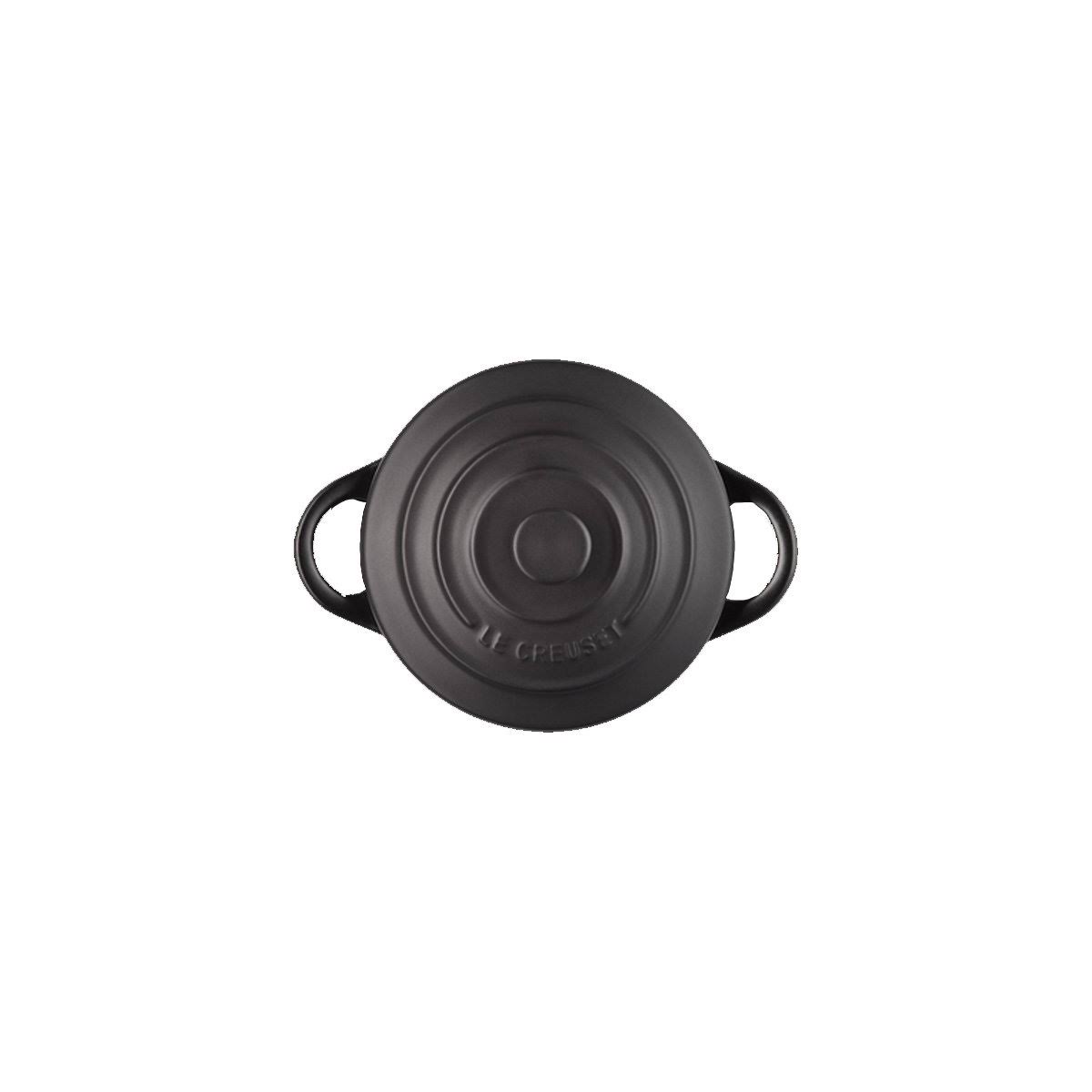 Satin Black Stoneware Casserole Dish Z74960