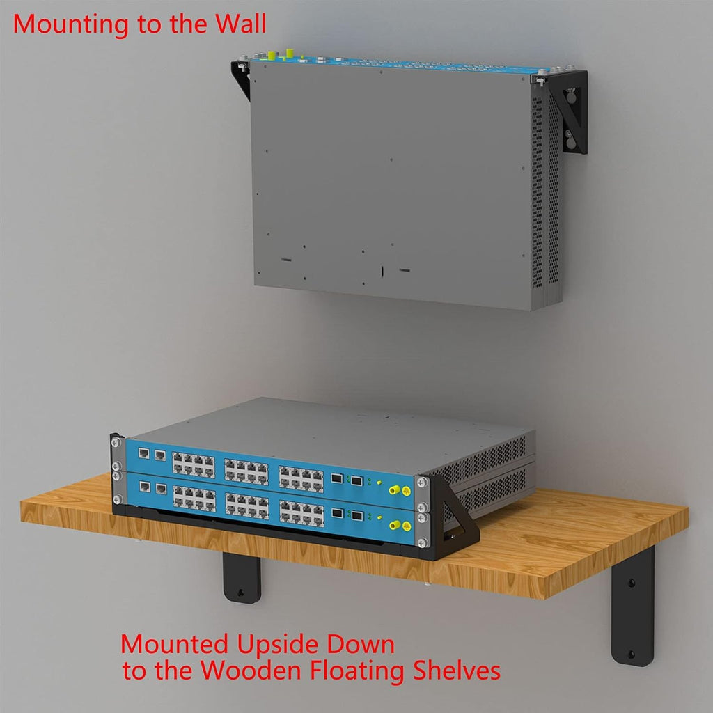 2U 19 Inch Vertical Wall Mount Rack Bracket H60187