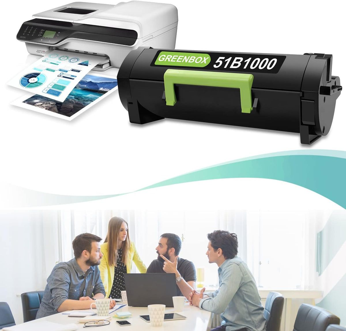 Remanufactured Toner Cartridge Replacement 2,500 Pages Black 1-Pack I948280