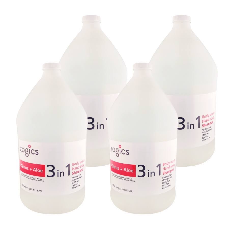 3 in 1 Body Wash, Hand Soap & Shampoo, Citrus + Aloe D89043