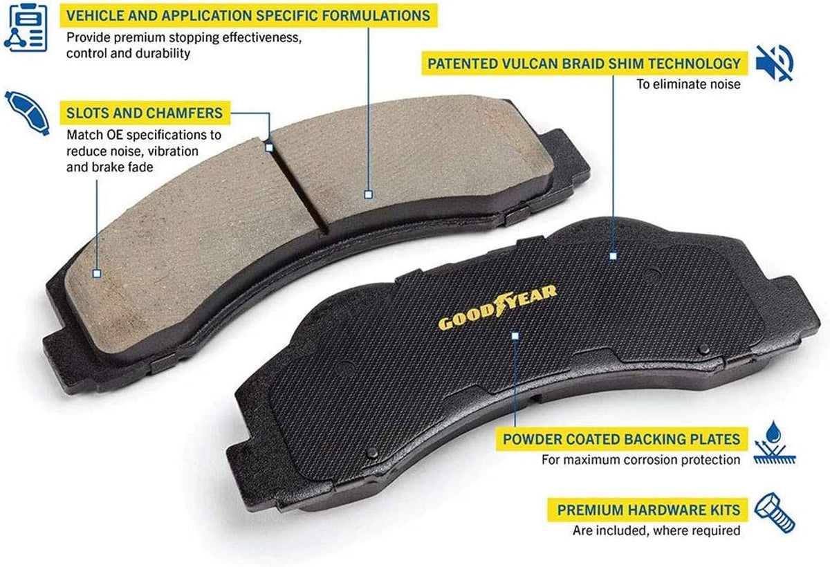 Carbon Ceramic Rear Disc Brake Pads Set K736
