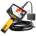 Triple-Lens Borescope Inspection Camera with Light, 1080P HD 7.9mm IP67 Waterproof, 16.4Ft Cable, 5 IPS Screen U45461