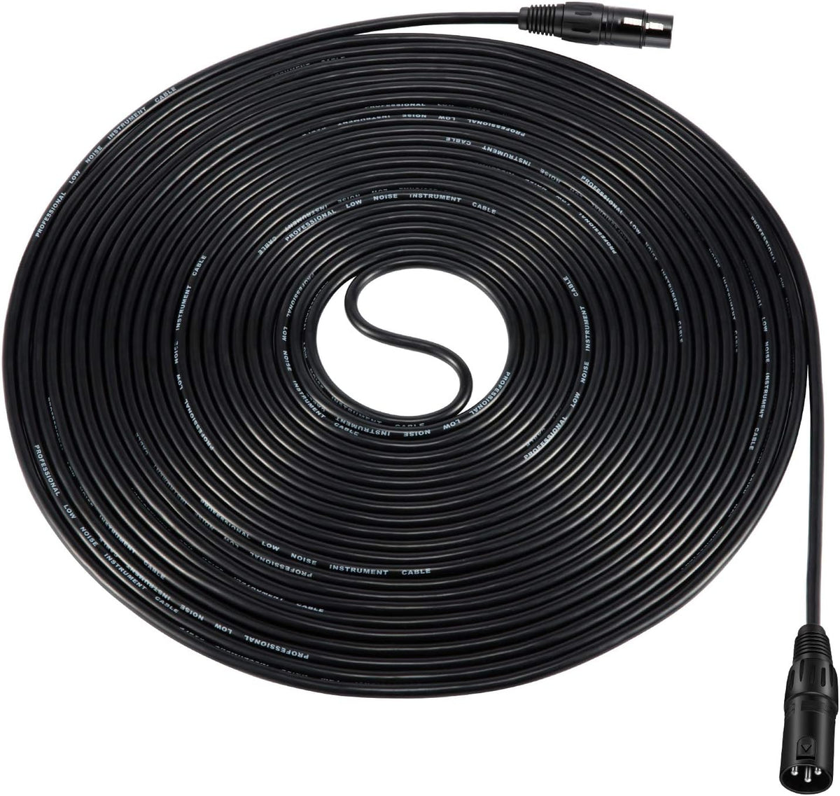 50ft XLR Microphone Cable, Black 6-Pack B23517