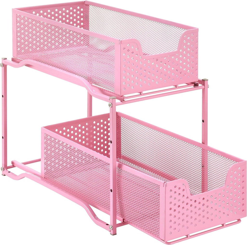 2-Tier Under Sink Cabinet Organizer with Sliding Drawer O33208