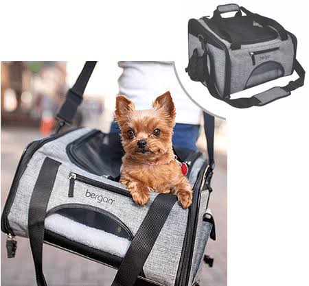 Pet Carrier 15.75 inchx12 inchx10.5 inch Heather Gray U1302