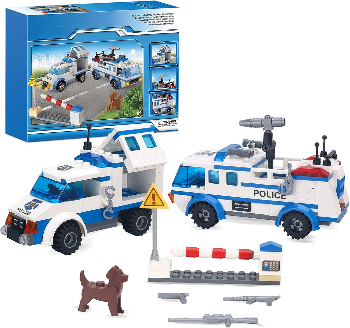 368 PCS City Police Building Set with 4 Mini Dolls R8361