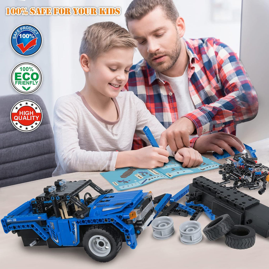 STEM Building Toys 2-in-1 Remote Control Car Building Kits B450