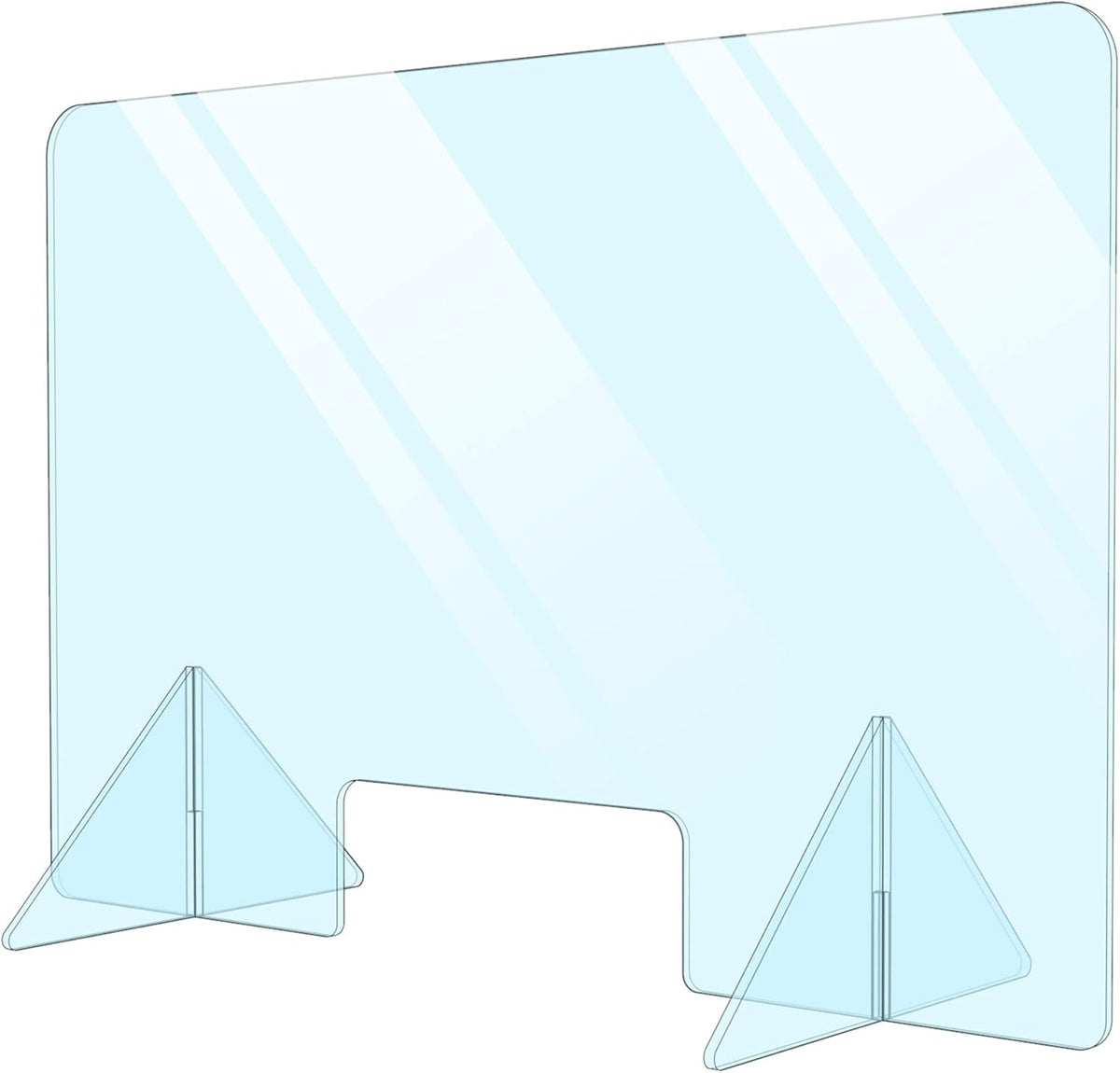 Plexiglass Sneeze Guard Shield for Counter D50357