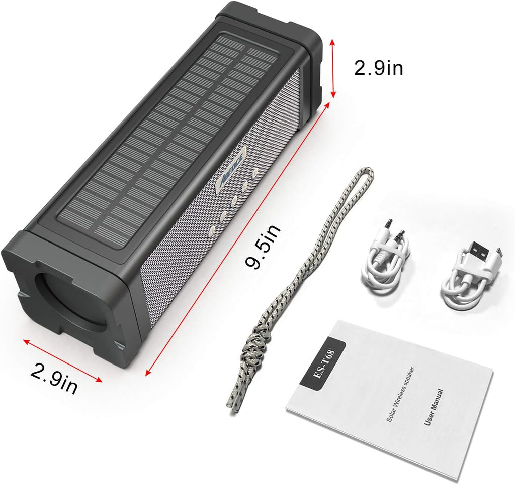 IPX7 Waterproof 20W Portable Bluetooth Speaker with 27 LEDs B1475