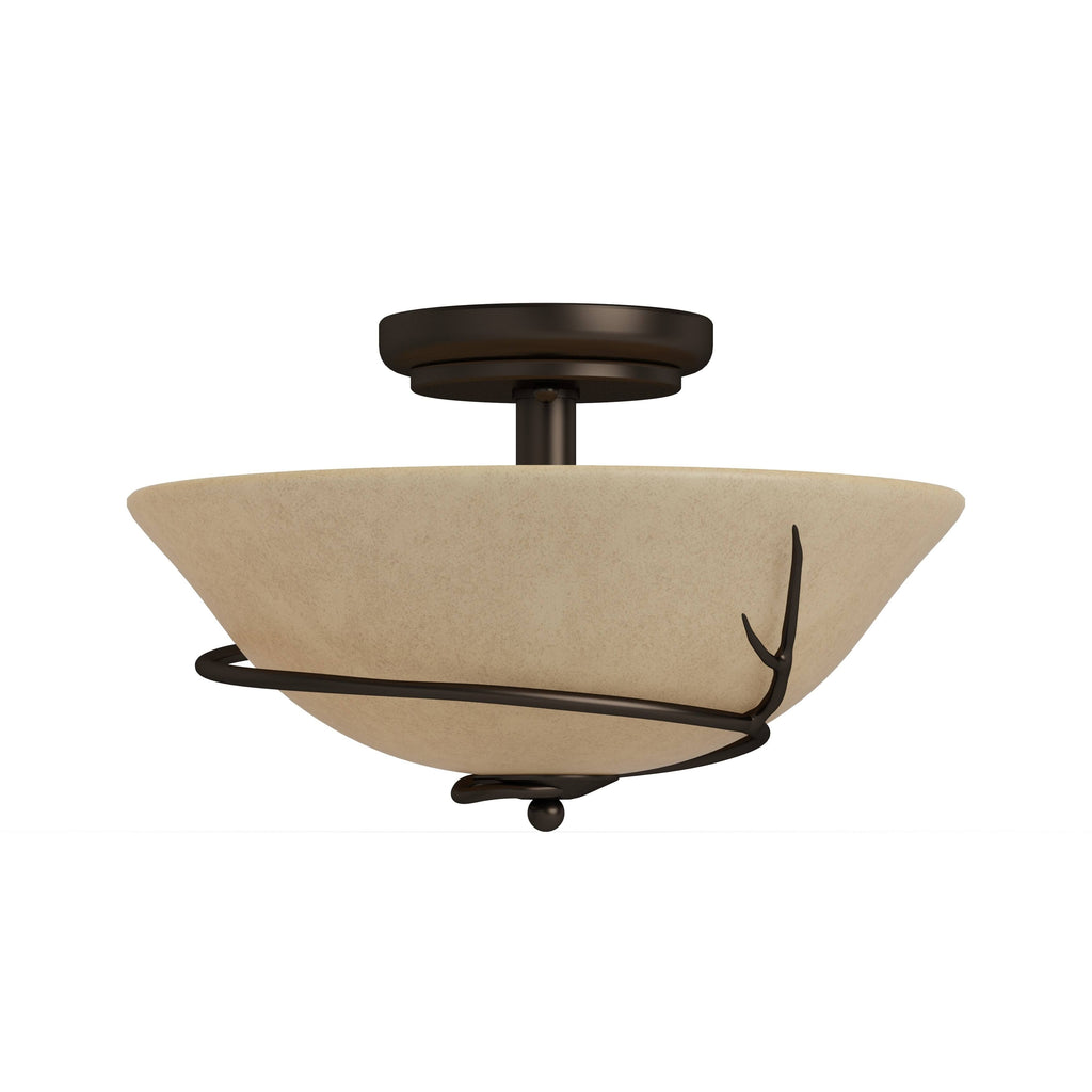 Blackened Bronze 2-Light Flush Mount J956952