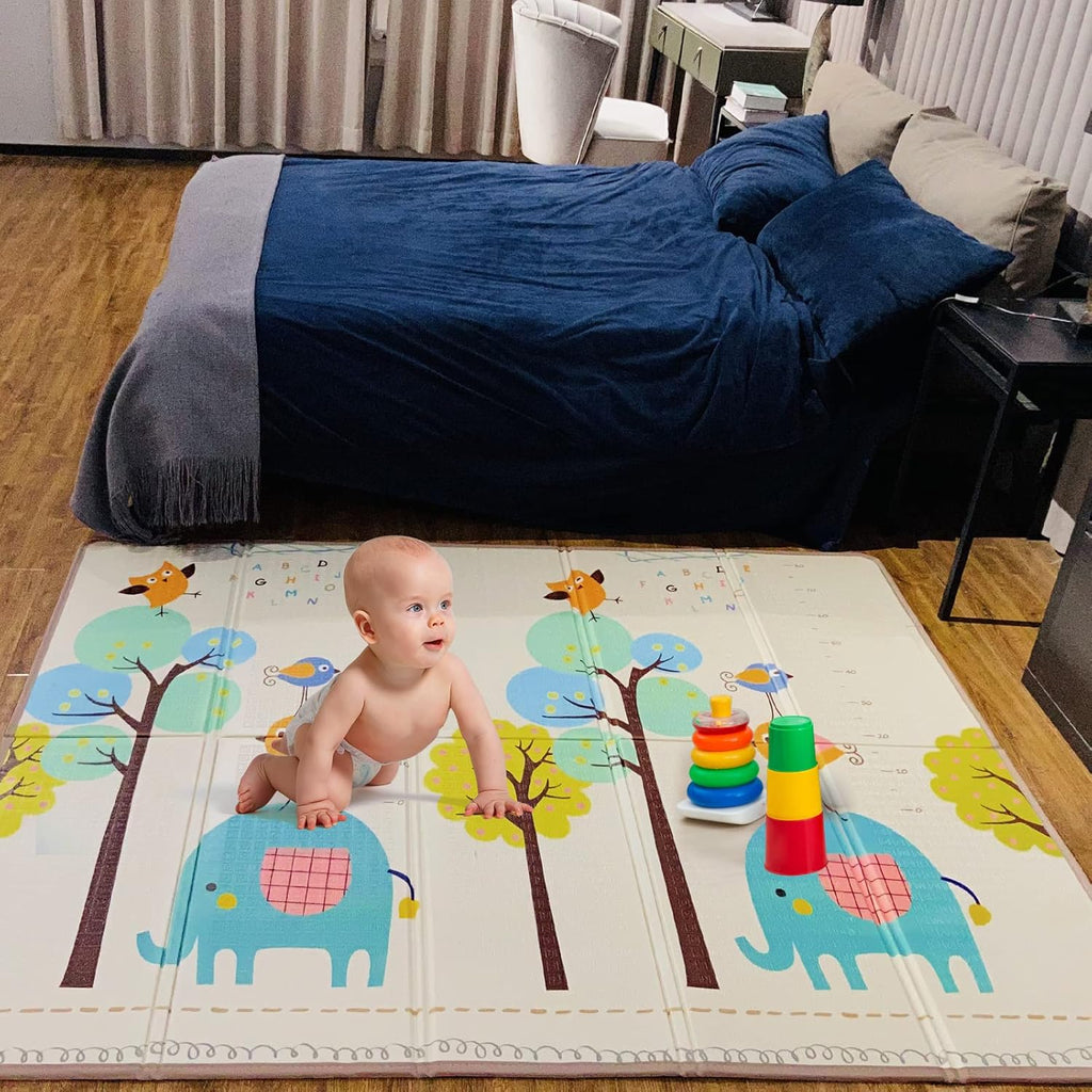 Reversible Foldable Foam Baby Play Mat with Travel Case G3635