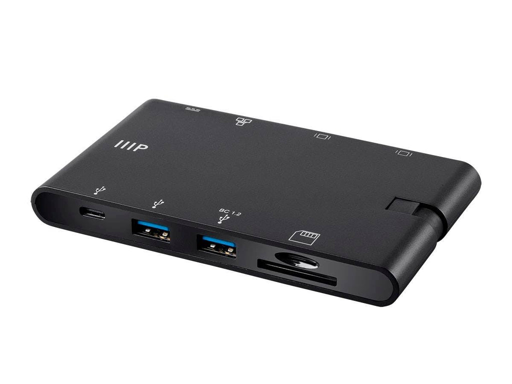 USB-C to HDMI VGA USB 3.0 Gigabit RJ45 SD Card Adapter O757