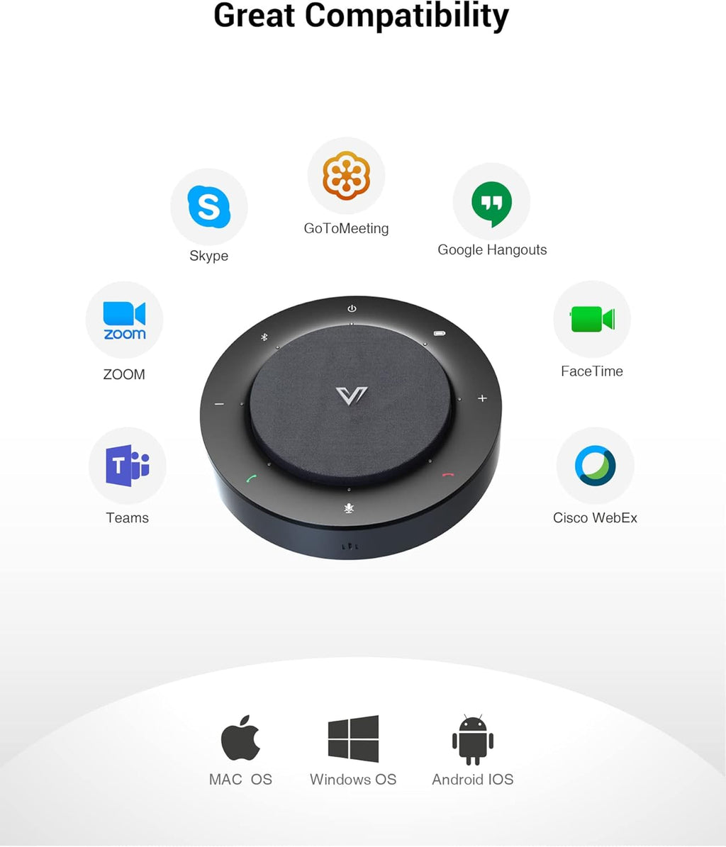 USB/Bluetooth Speakerphone with 4 AI Mics R939097