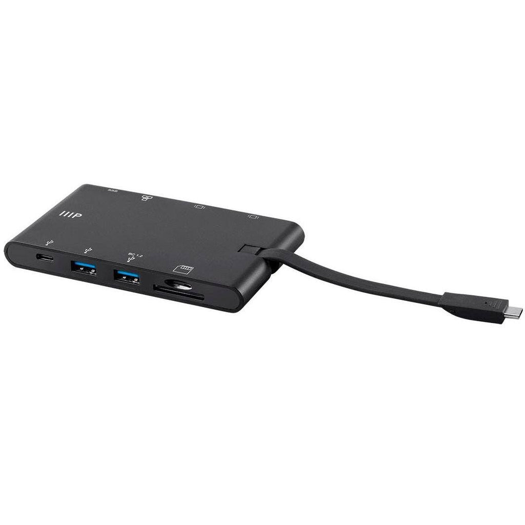 USB-C to HDMI VGA USB 3.0 Gigabit RJ45 SD Card Adapter O757