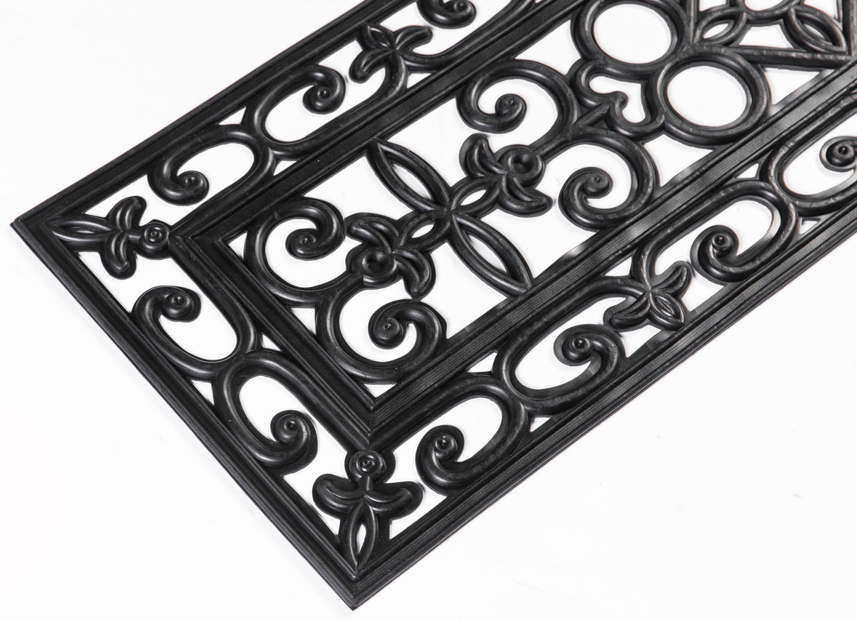 Set of 4 Anti-Slip Rubber Stair Tread Mat W475067