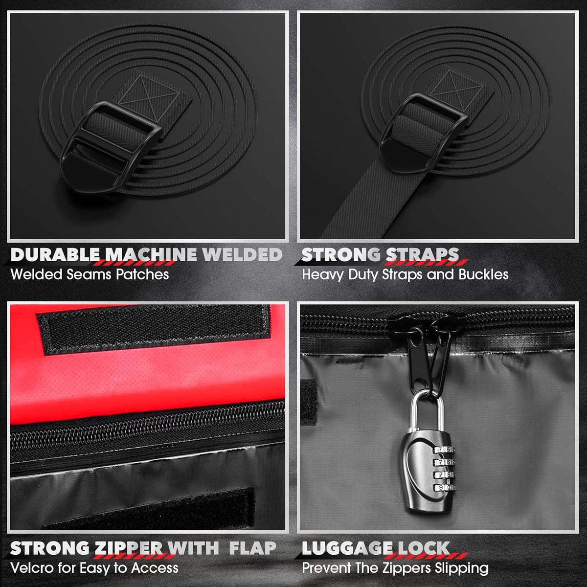 Cargo Carrier Bag with 8 Reinforced Straps M28500