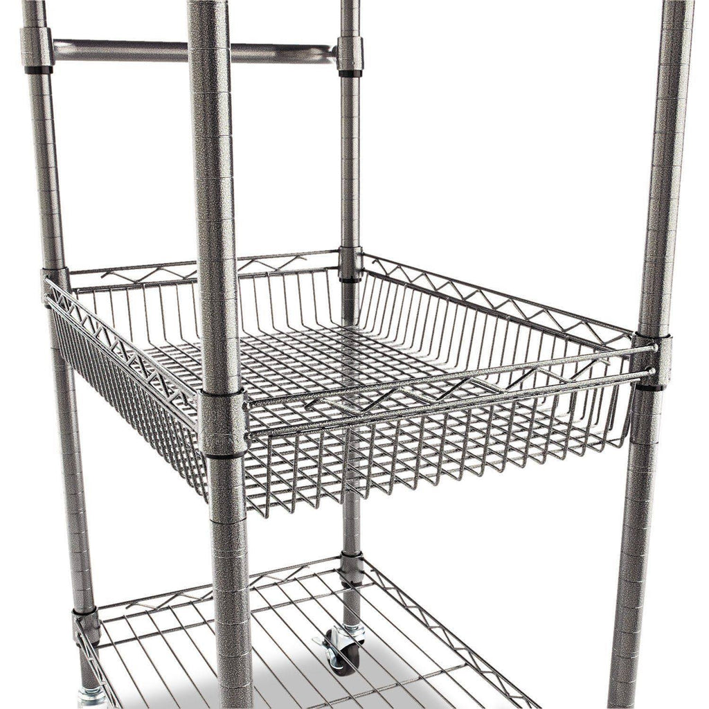 3-Tier Wire Rolling Cart U63949