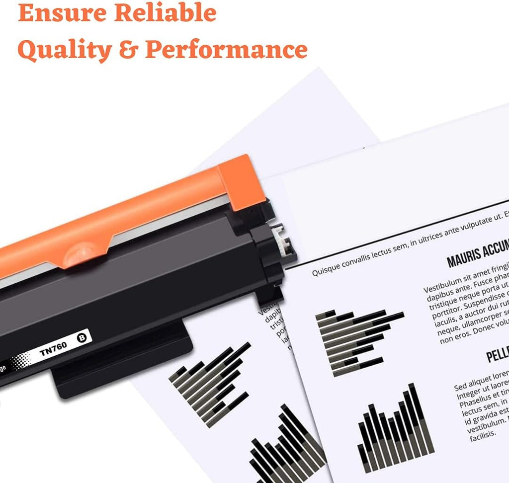 Compatible Brother TN760 Black Toner Cartridge 4 Pack J88980