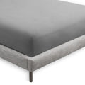 2-Pack Microfiber Fitted Bottom Sheets Deep Pocket California King Light Grey B5865