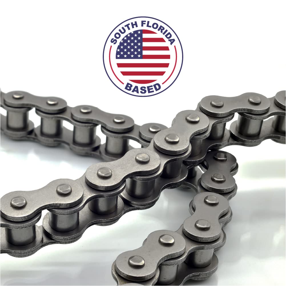 80 Roller Chain 10 Feet Carbon Steel T2410