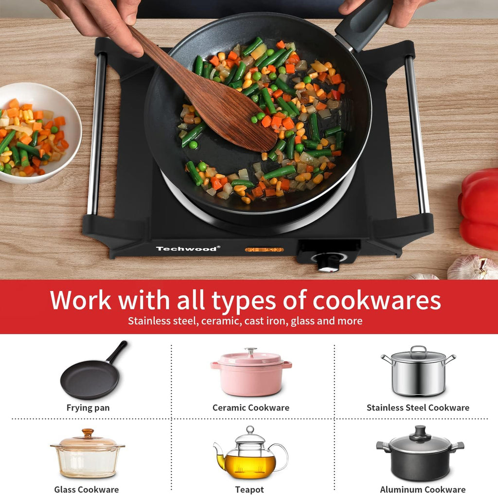 Portable Electric Hot Plate 1200W Single Burner S1441