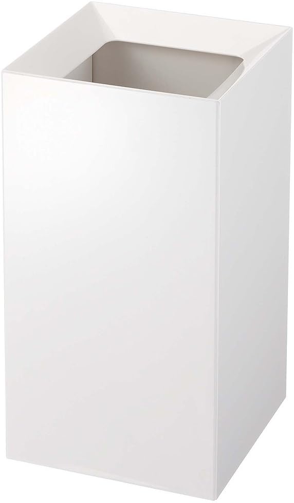 White Plastic Trash Can M4439