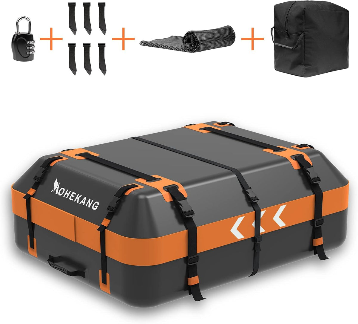 15 Cubic Feet Waterproof Reflective Car Roof Bag V56622