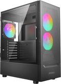 White ATX Mid-Tower Case with Tempered Glass Side Panel D64504
