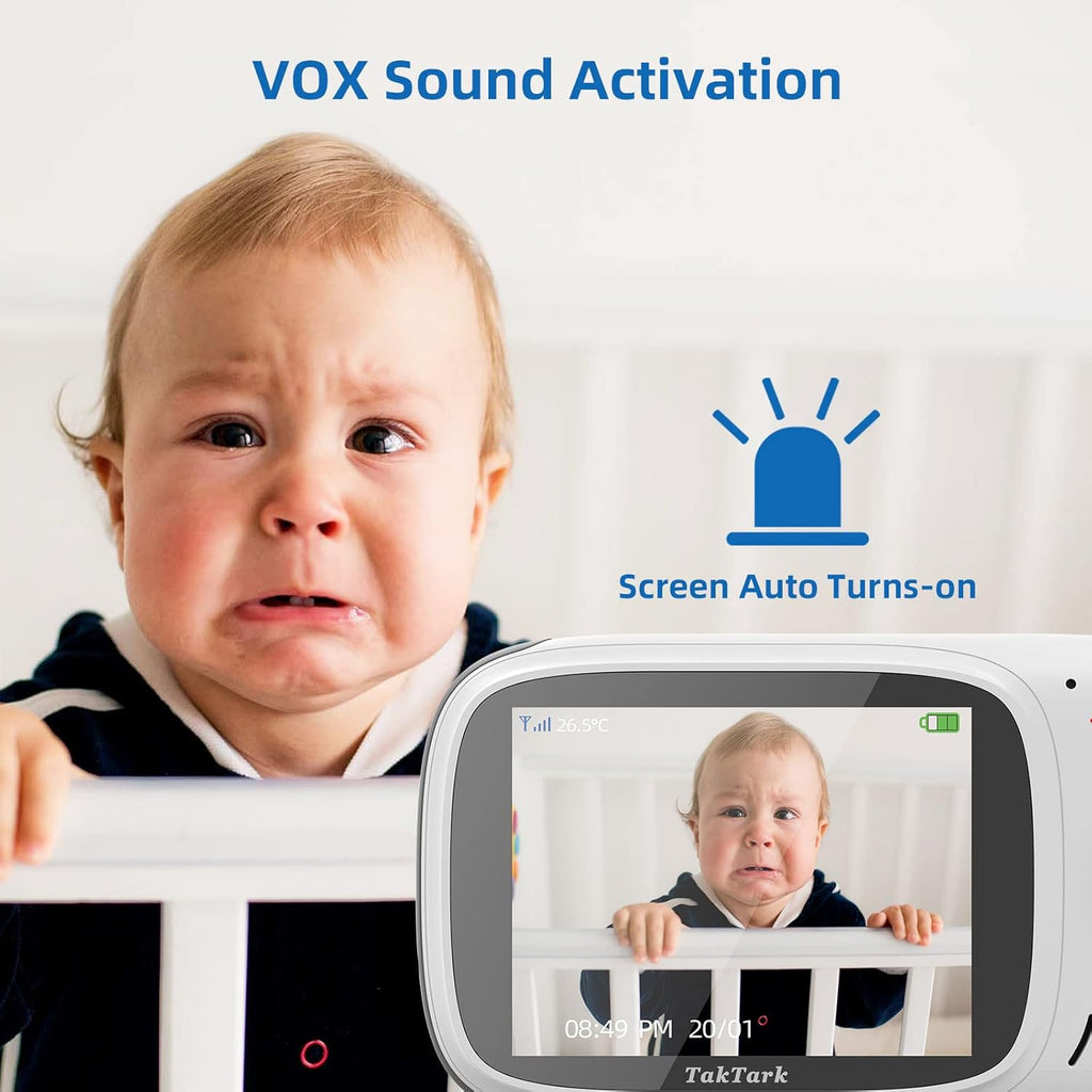 Video Baby Monitor with Camera and Audio, Two-Way Audio, Night Vision S950