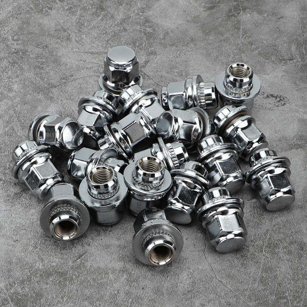 Silver Steel Wheel Nut 20 Pieces G6233