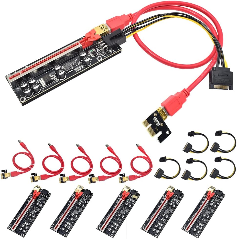 1X to 16X USB 3.0 PCIe Riser Card 6 PCS O559